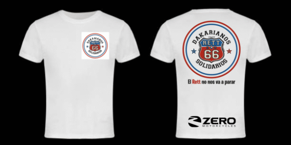 Camiseta Dakarianos Solidarios Blanca - Imagen 2